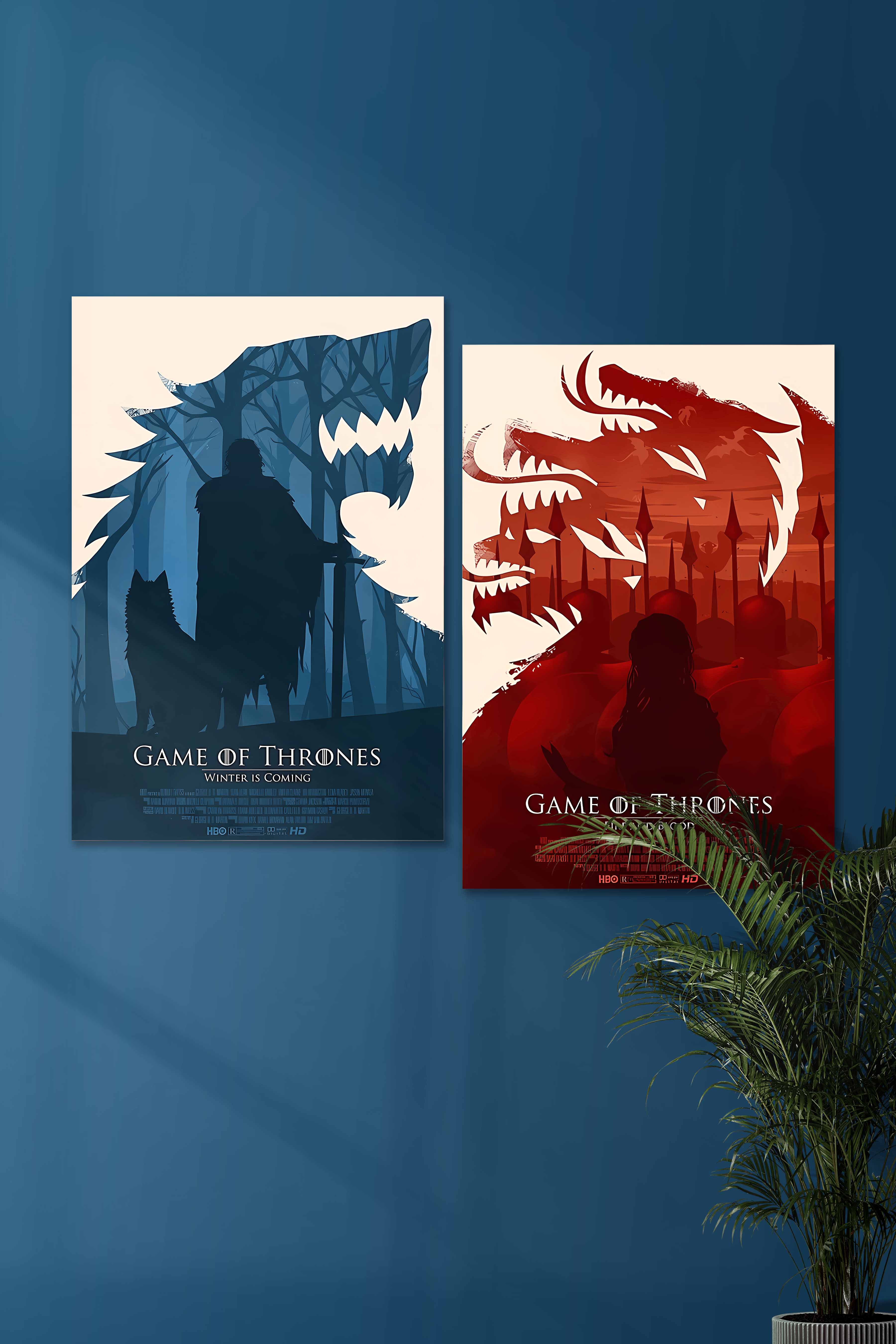 Game of Thrones Stark Logo Poster