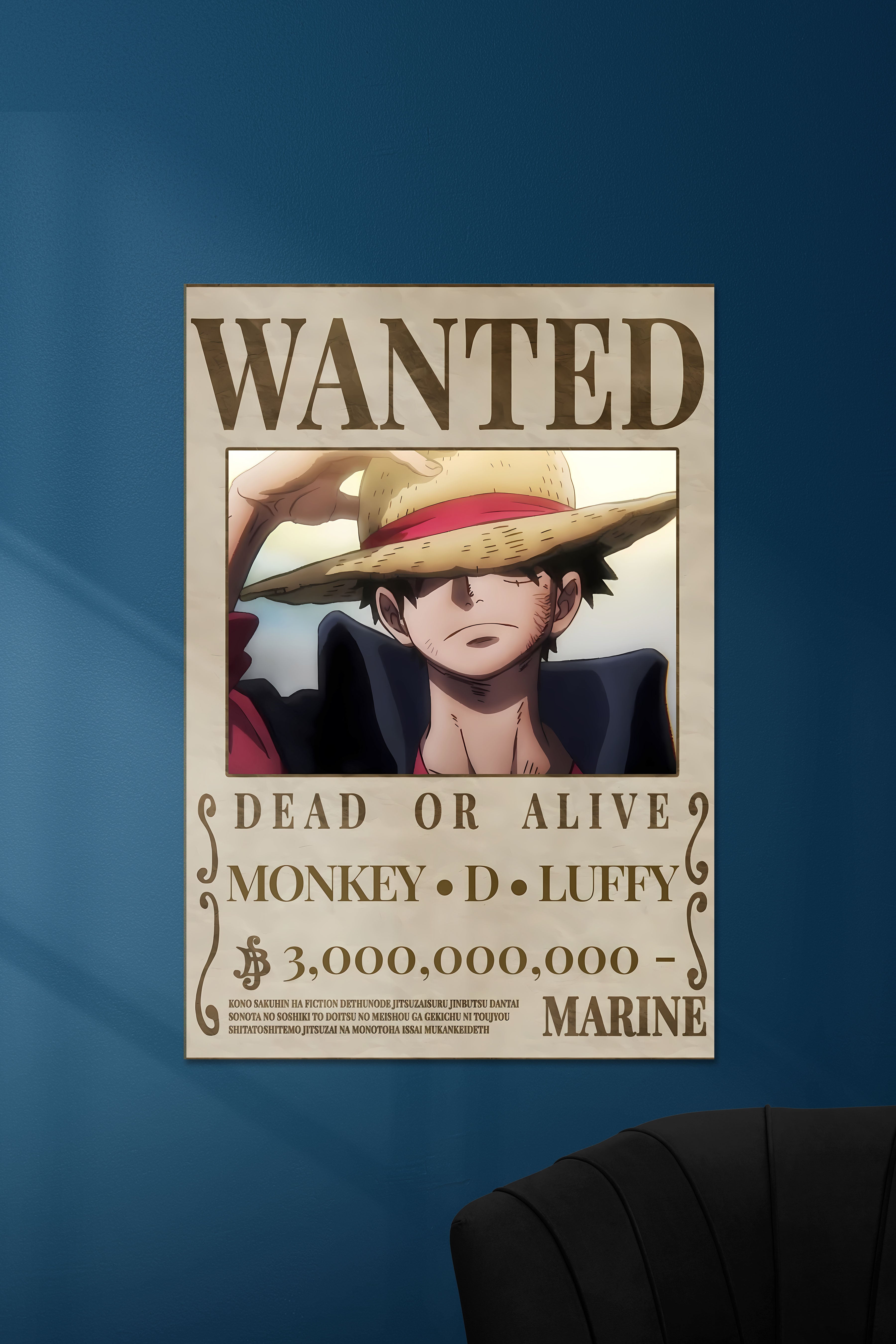One Piece Monkey D Luffy Wanted Poster – Epic Stuff