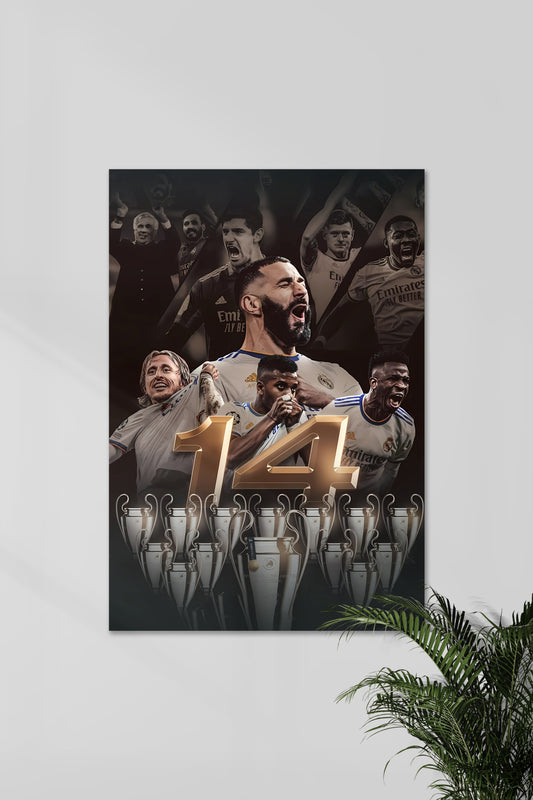 REAL CHAMPIONS | REAL MADRID | FootBall Poster