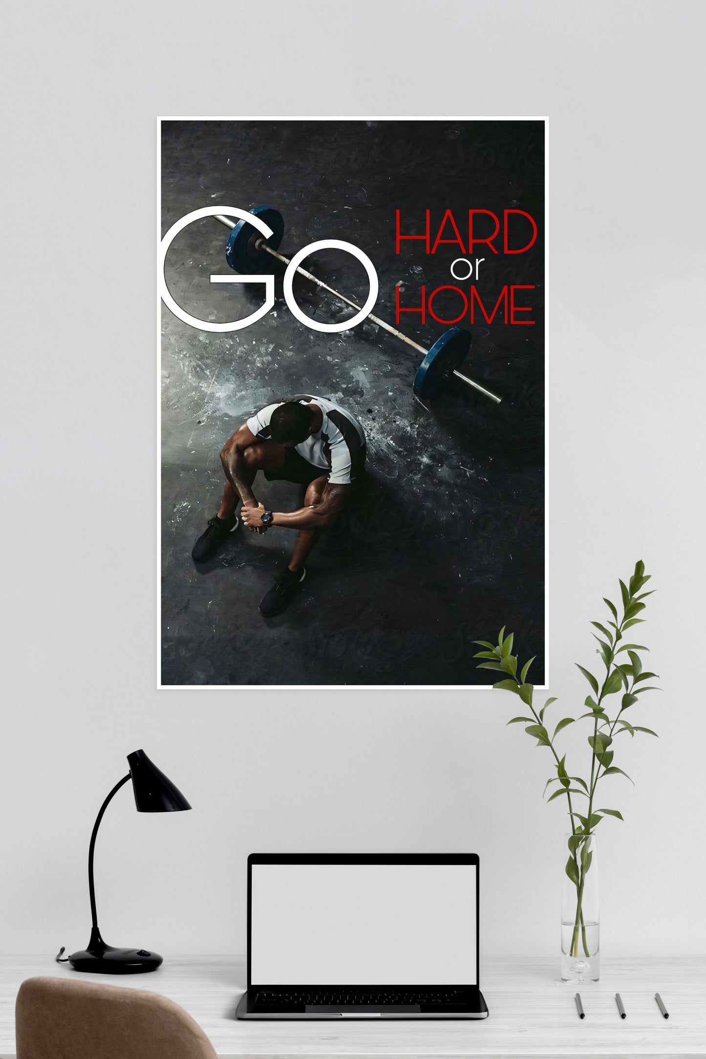 Go Hard OR Go Home | GYM | Motivational Poster