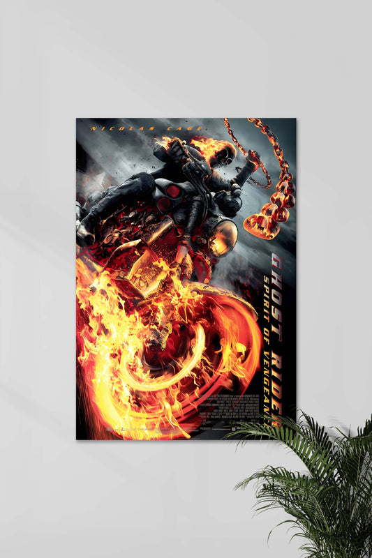 Spirit of Vengence x Ghost Rider | Horror Movie Poster