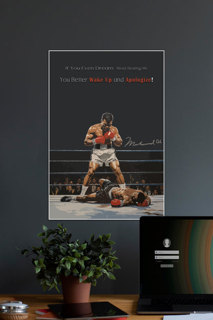 A Champion | Muhammad Ali | Boxing | Gym Poster