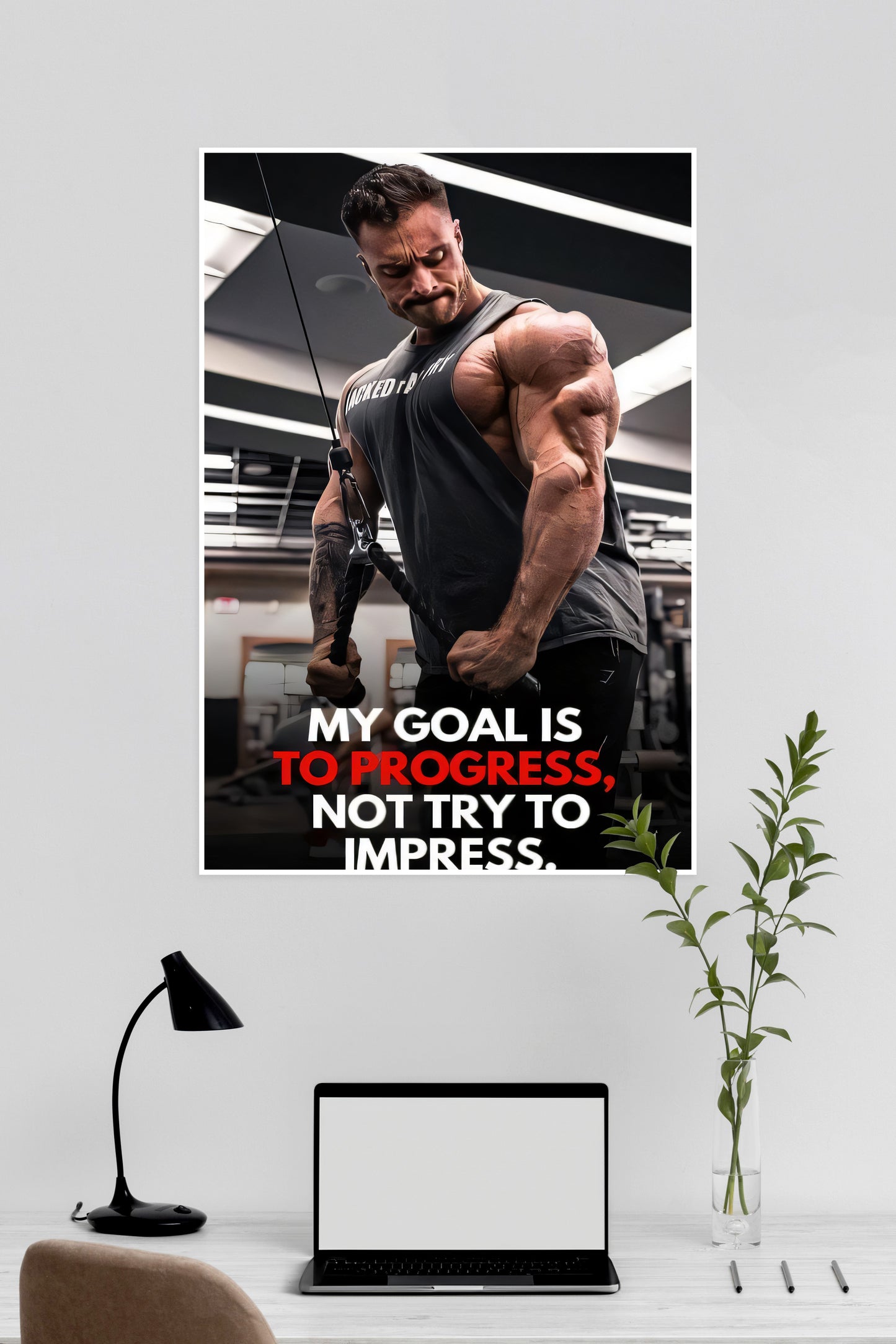 Build The Body Of Your Dreams As Man | GYM | Motivational Poster