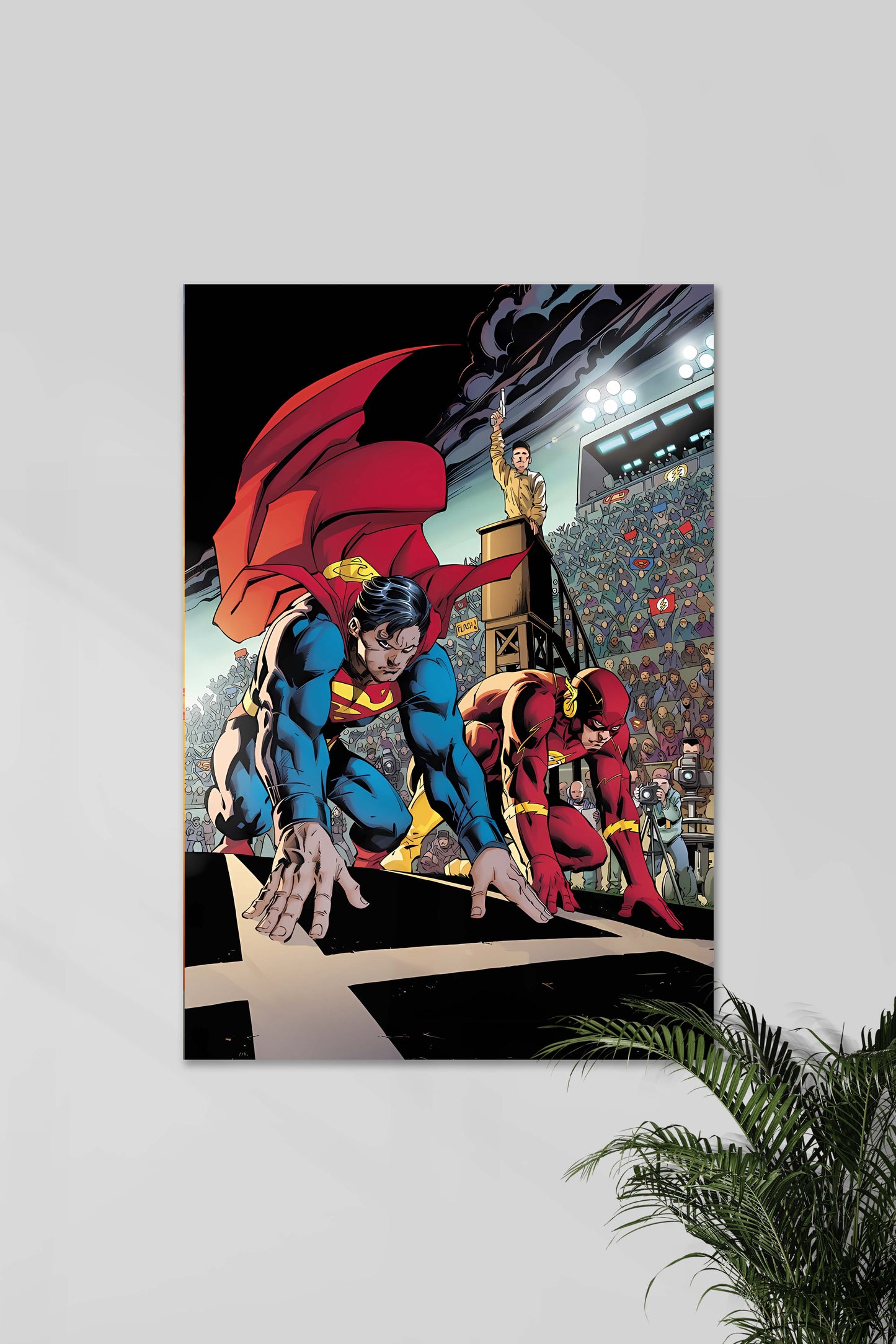 SUPERMAN VS FLASH   | GET  SET GO  | DCU  Poster