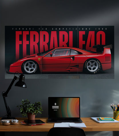 Ferrari F40 Competizione 1989 | CAR SET | PACK OF 3