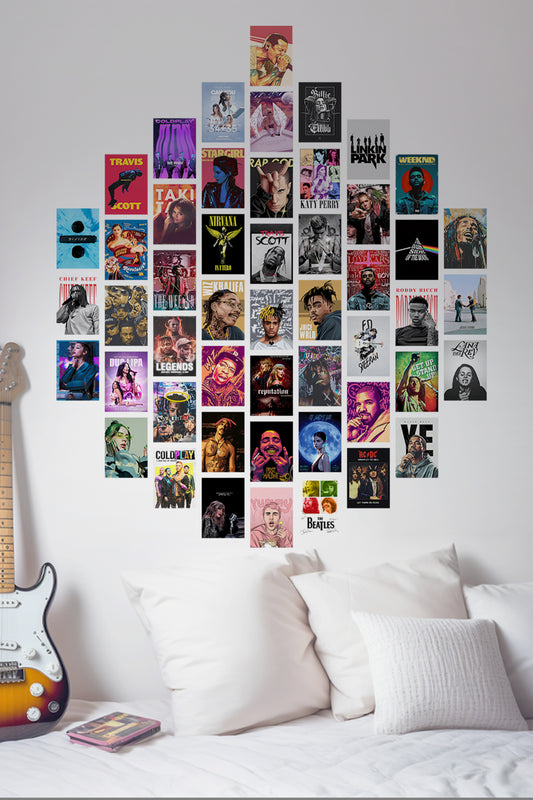 50 Epic Music Collage Set