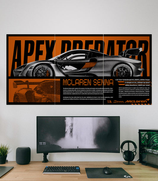 APEX PREDATOR X MCLAREN SENNA | CAR SET | PACK OF 3