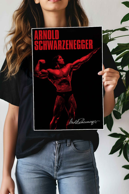 Arnold Schwarzenegger Signature | GYM SET | Motivational Poster