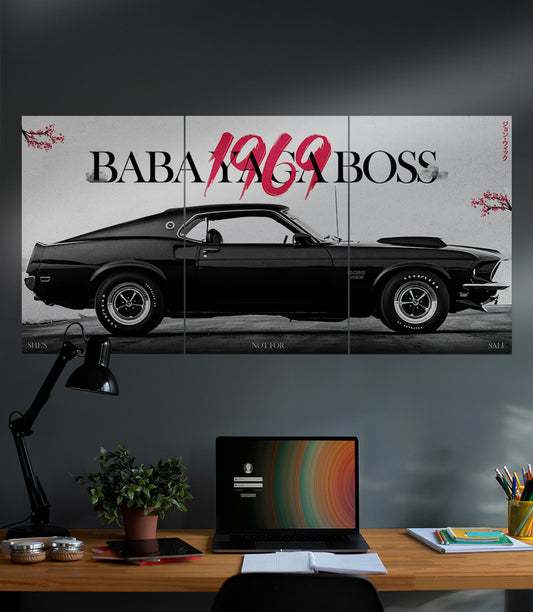 BABA YAGA BOSS x 1969 FORD MUSTANG | Car Set | Pack of 3