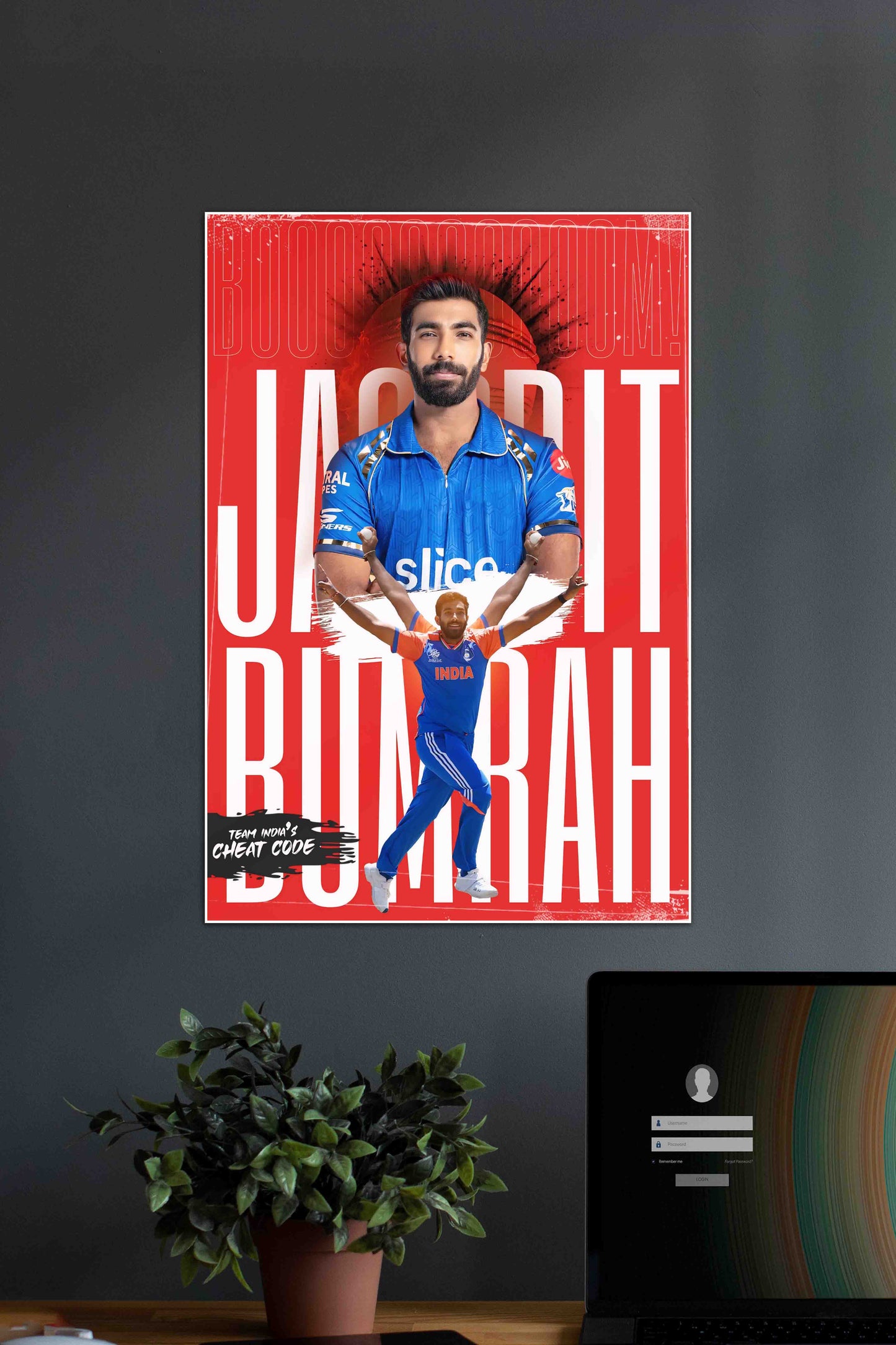 BUMRAH X CHEAT CODE | Jasprit Bumrah | Cricket Poster