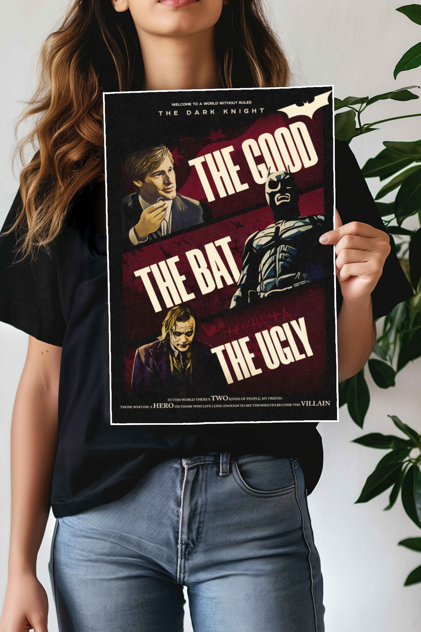 BATMAN DARK KNIGHT | GOOD BAT UGLY |  Christopher Nolan | DCU POSTER