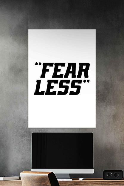 FEARLESS | Motivational Gym Quotes Poster