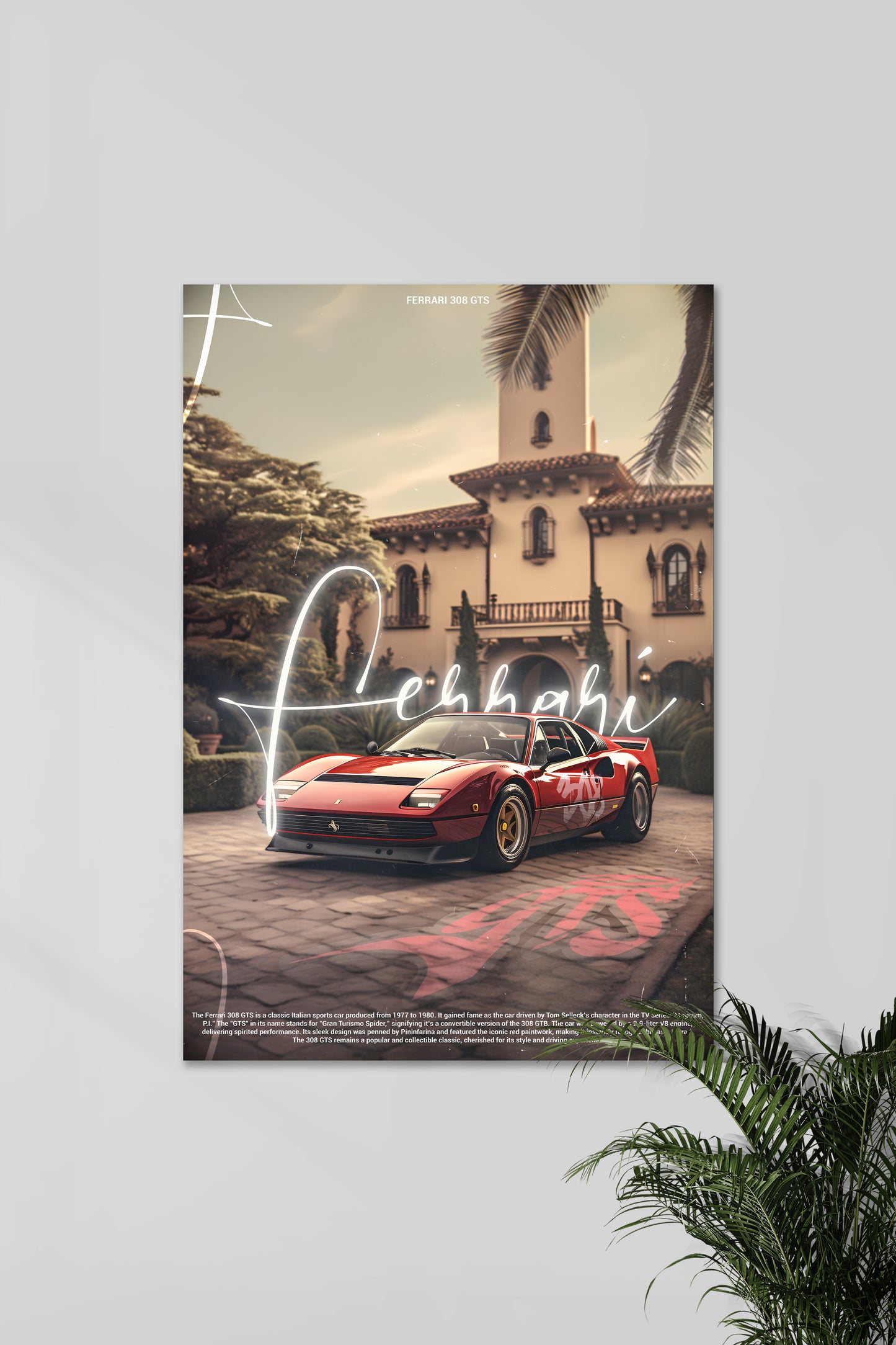 FERRARI 308 GTS | CONCEPT CARS #05 | CAR POSTERS