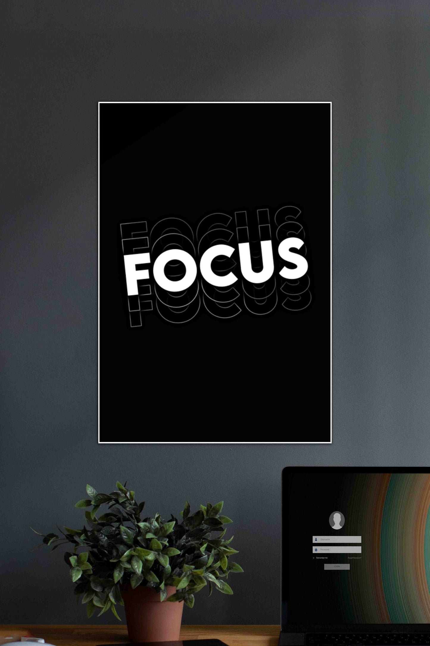 FOCUS #00 | Gym | Motivational Poster