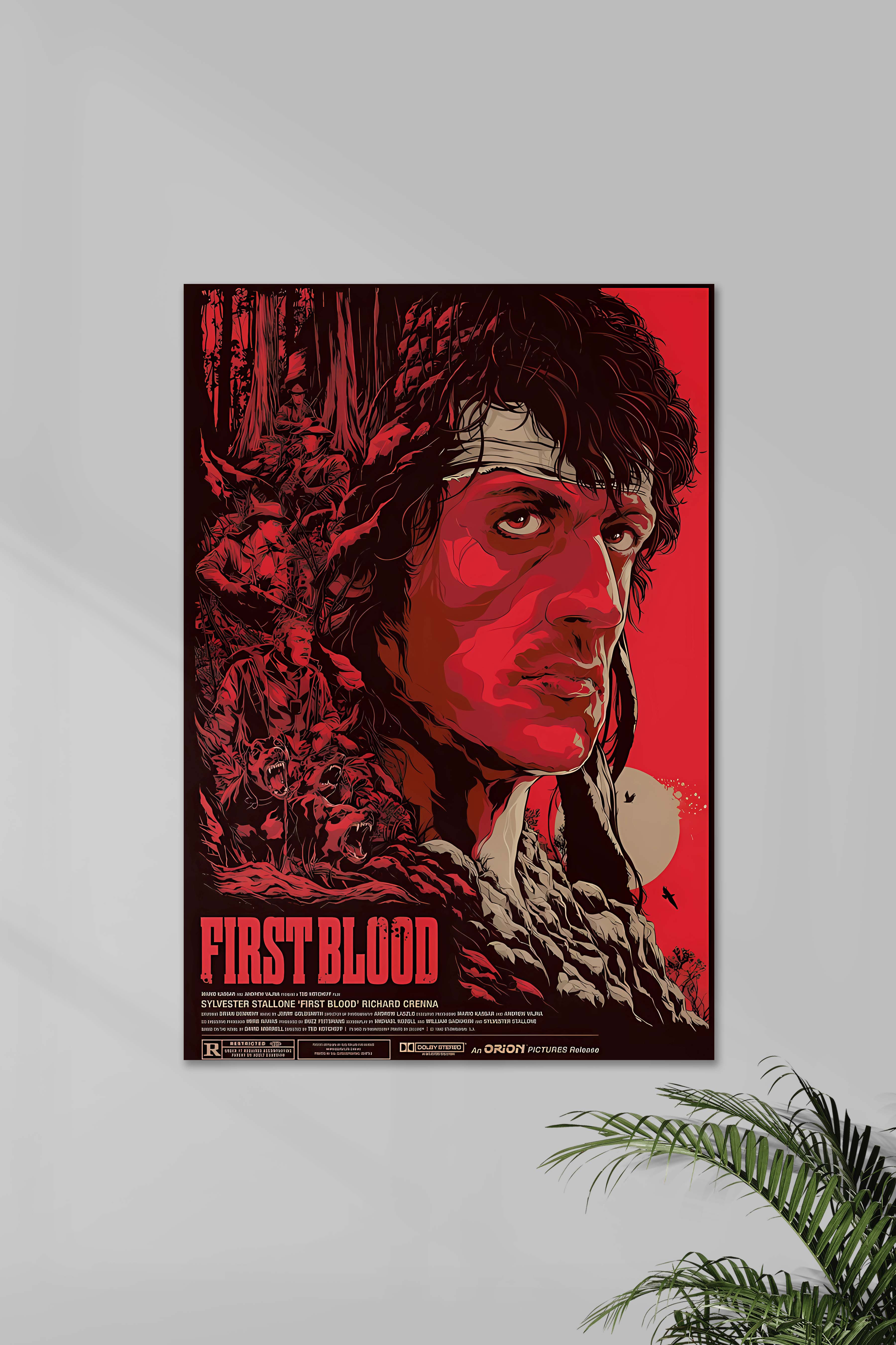 First Blood | Sylvester Stallone | Movie Poster – Posterized