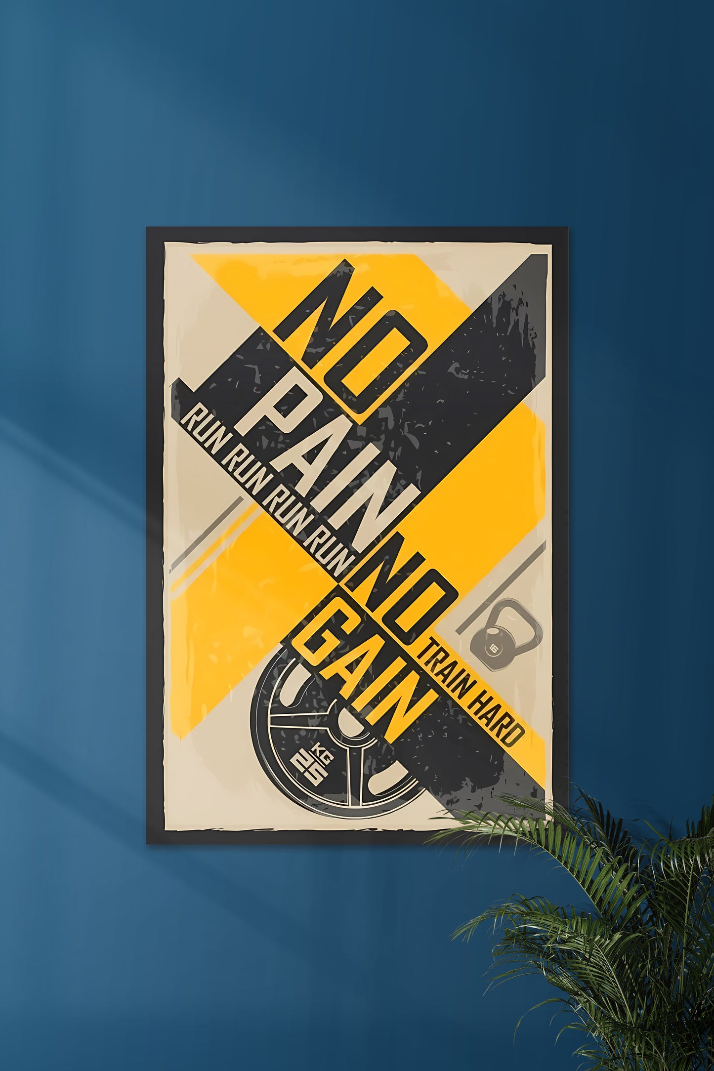 NO PAIN NO GAIN  | GYM SET | Motivational Poster