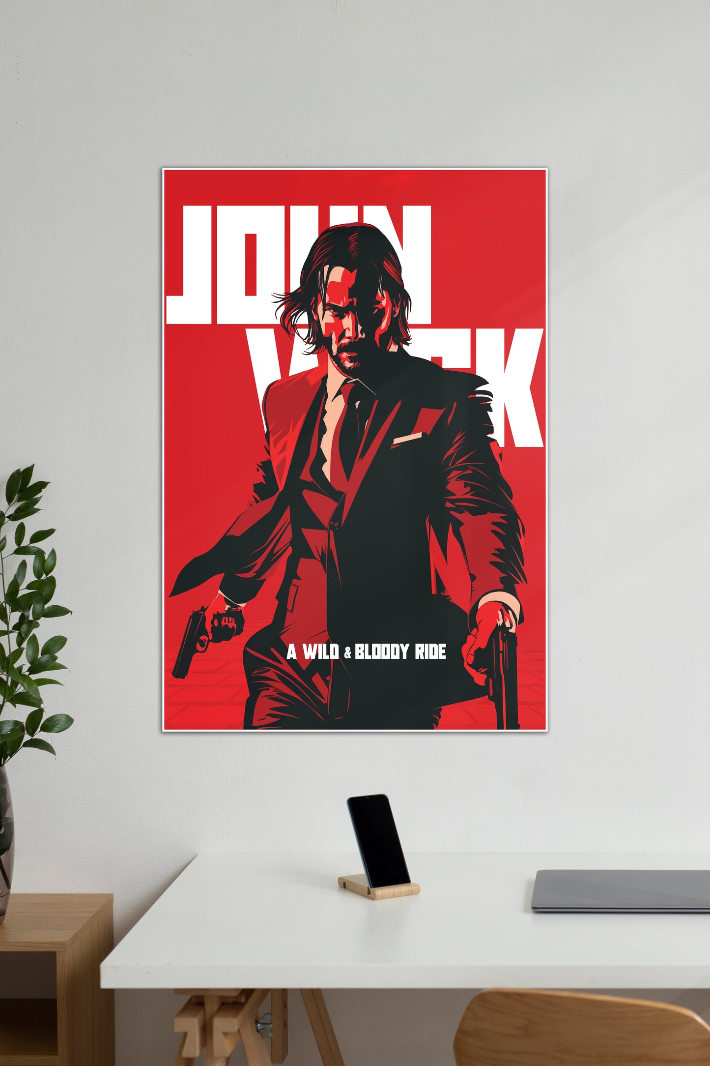 A Wild and Bloody Ride| JOHN WICK | Movie Poster