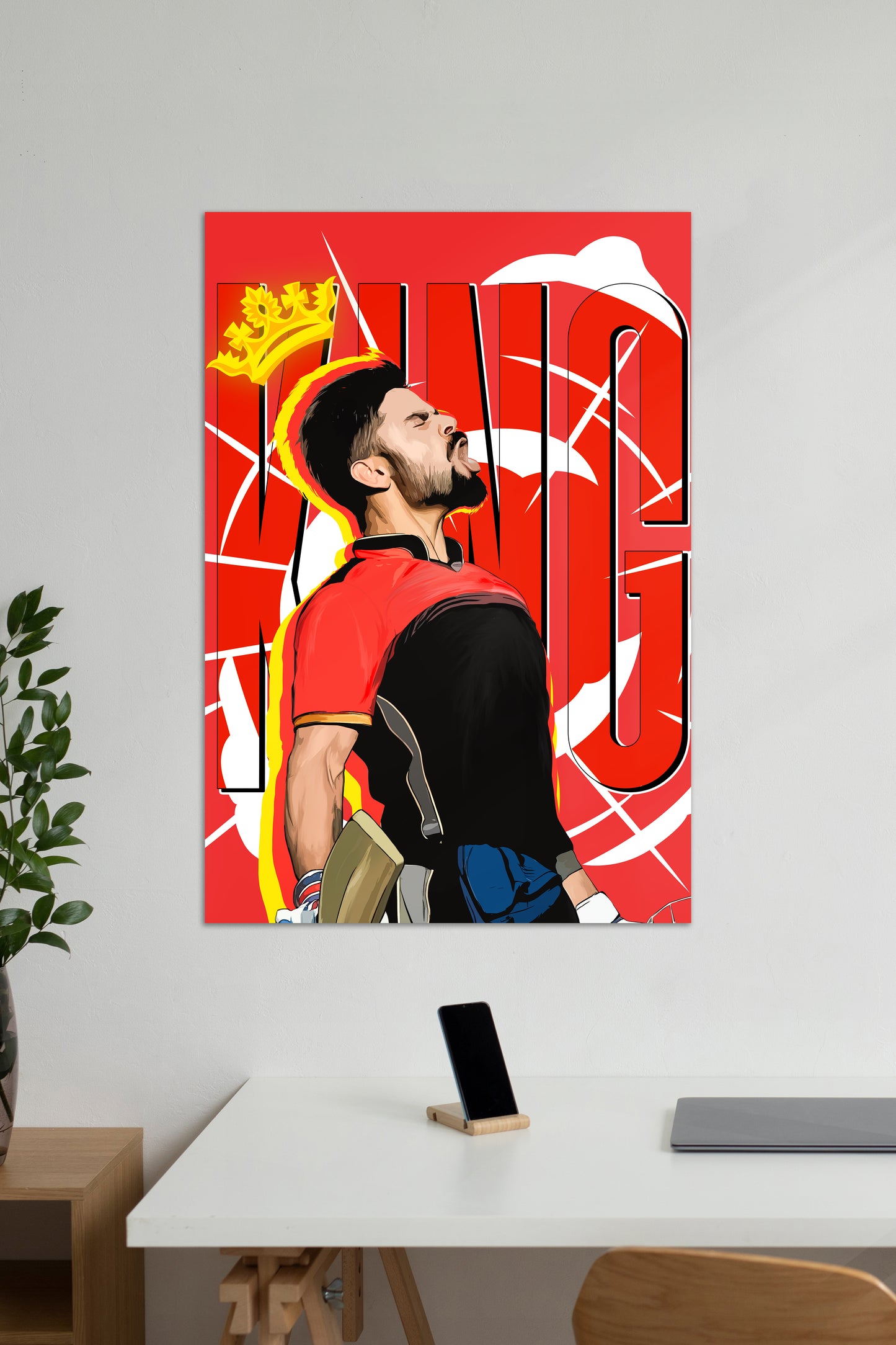 KING | Virat Kohli | Cricket Poster