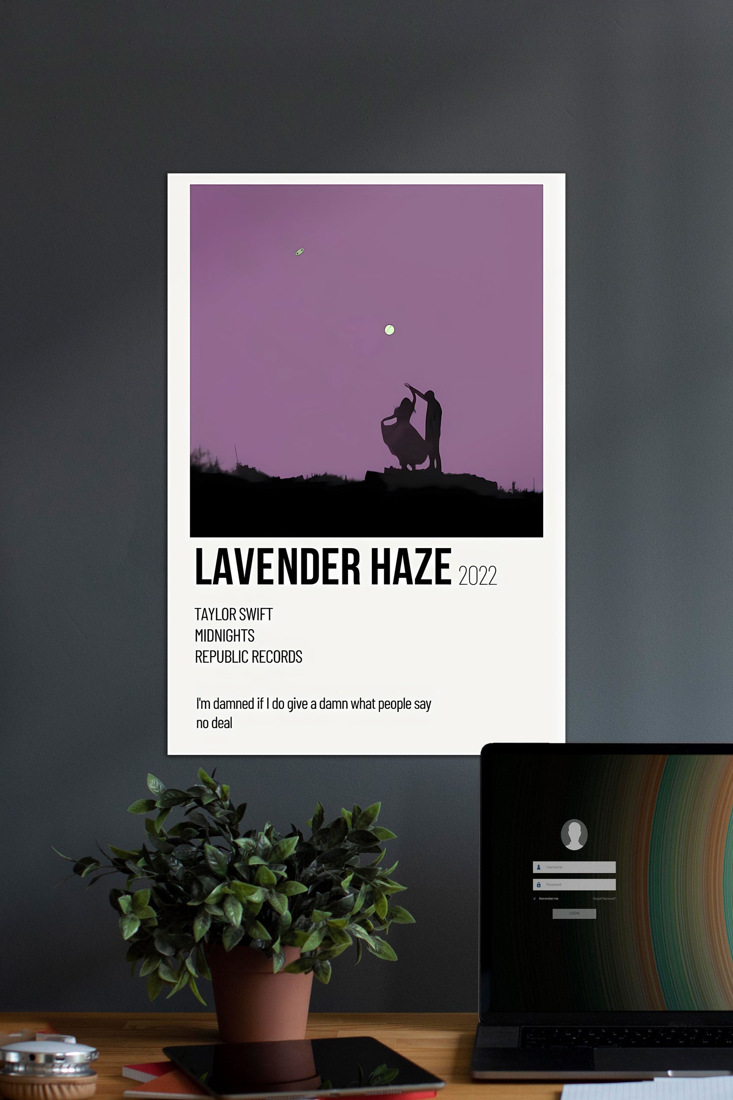 Lavender Haze | Music Card | Music Artist Poster