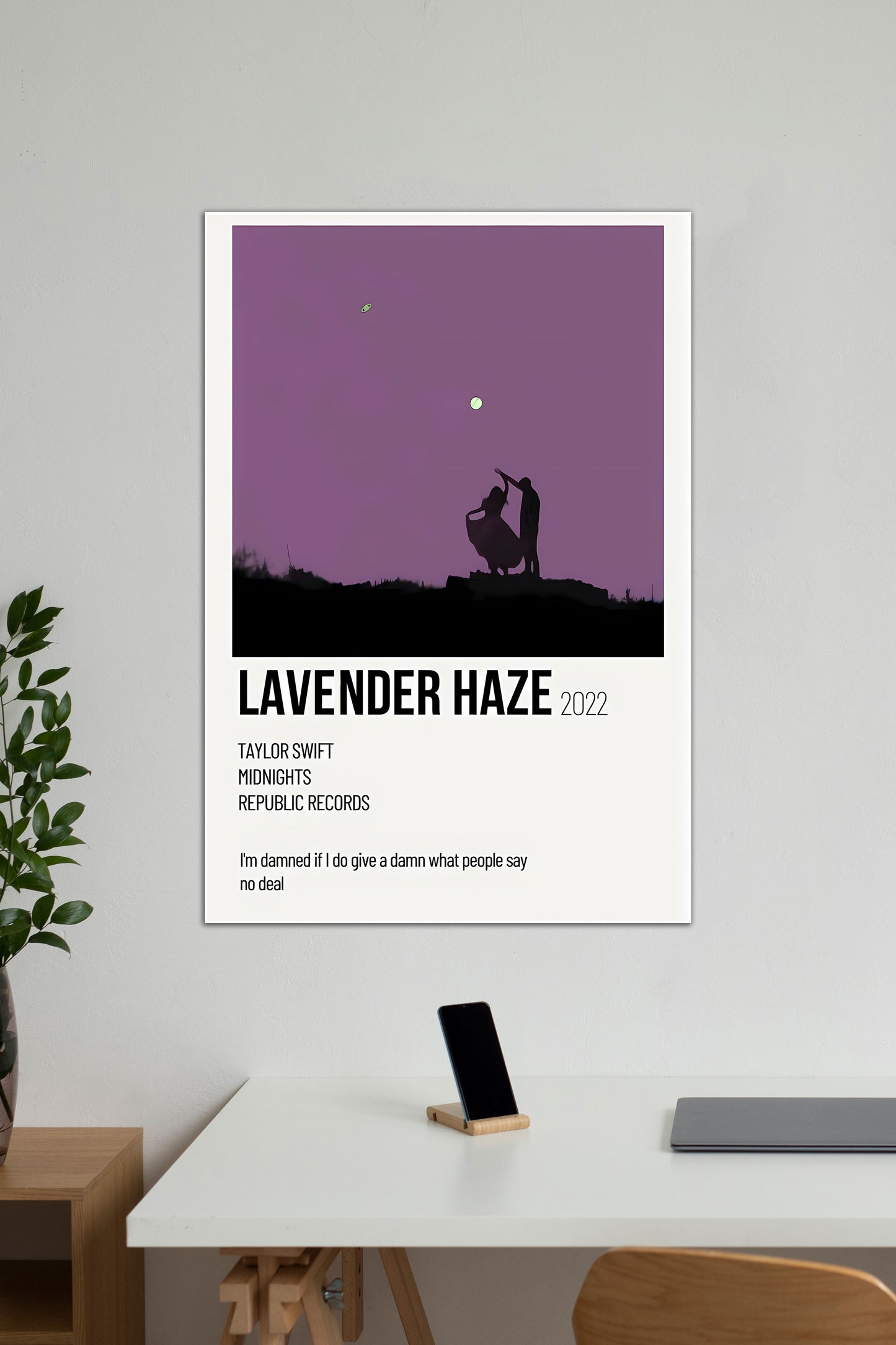 Lavender Haze | Music Card | Music Artist Poster