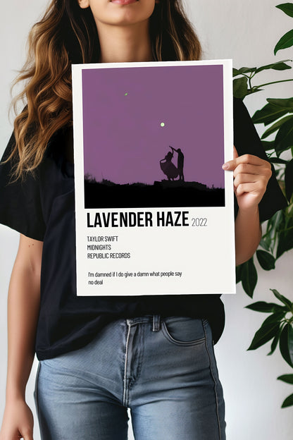 Lavender Haze | Music Card | Music Artist Poster