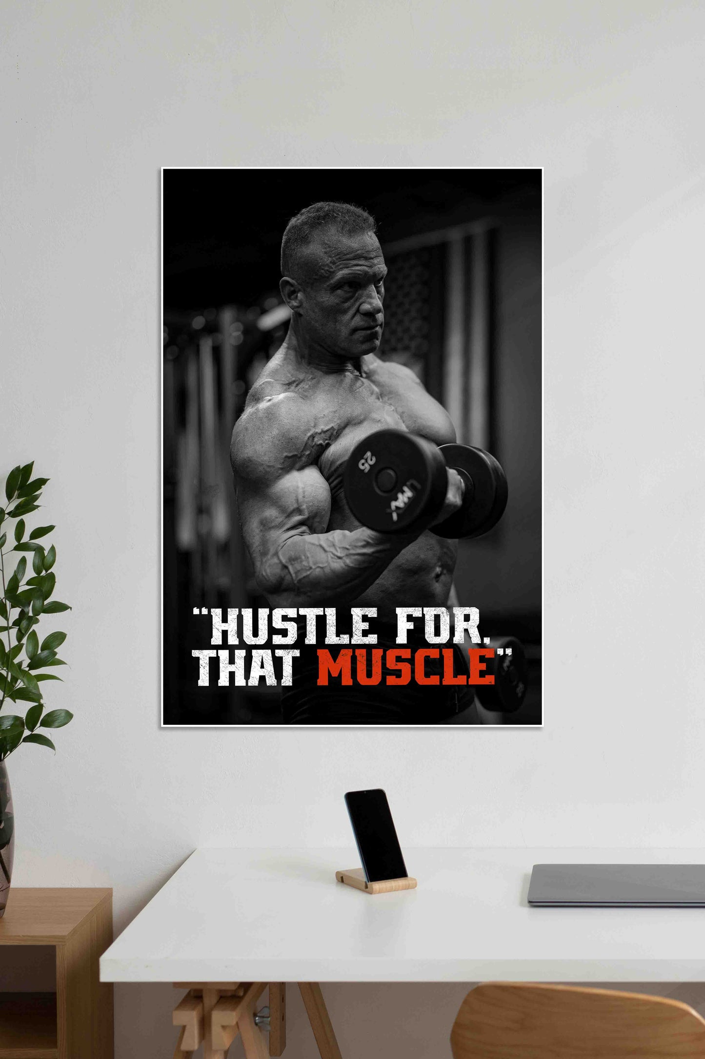 Hustle for that Muscle | GYM | Motivational Poster