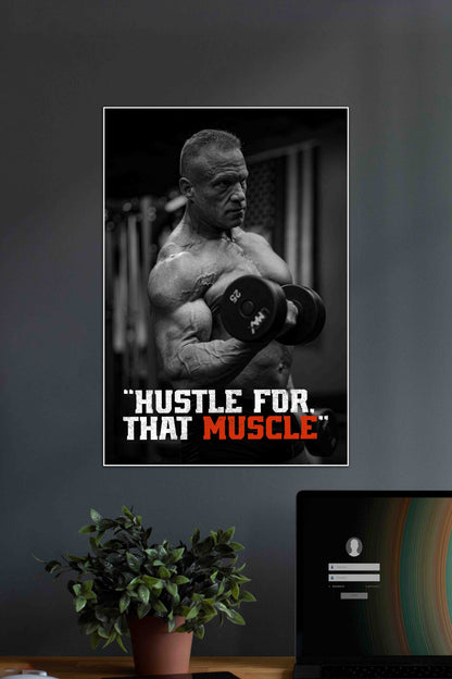 Hustle for that Muscle | GYM | Motivational Poster