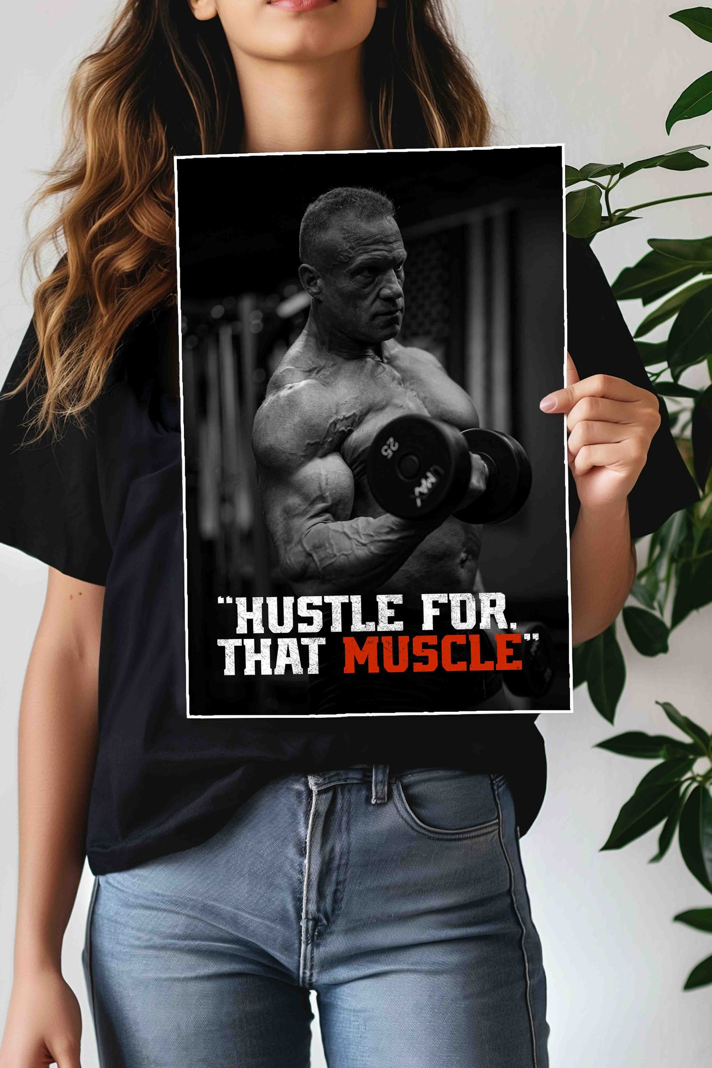 Hustle for that Muscle | GYM | Motivational Poster