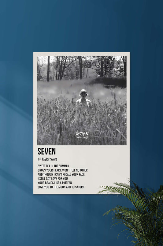 Seven x Taylor Swift | Music Card | Music Artist Poster