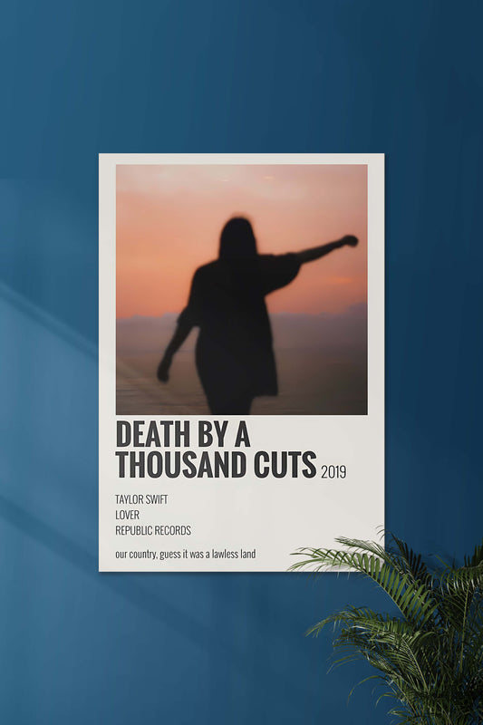 Death by a Thousand Cuts x Taylor Swift | Music Card | Music Artist Poster