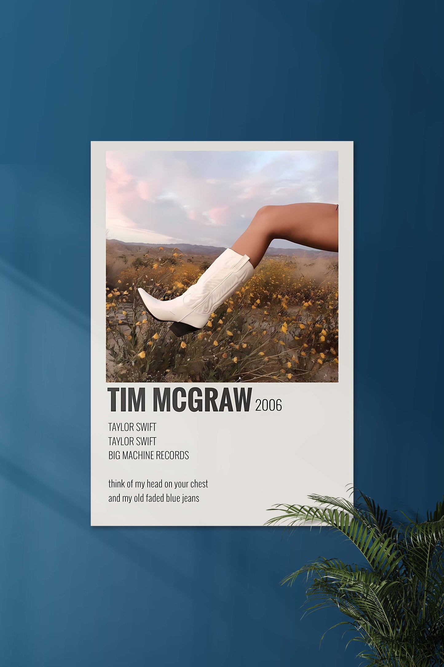 Tim McGraw x Taylor Swift | Music Card | Music Artist Poster