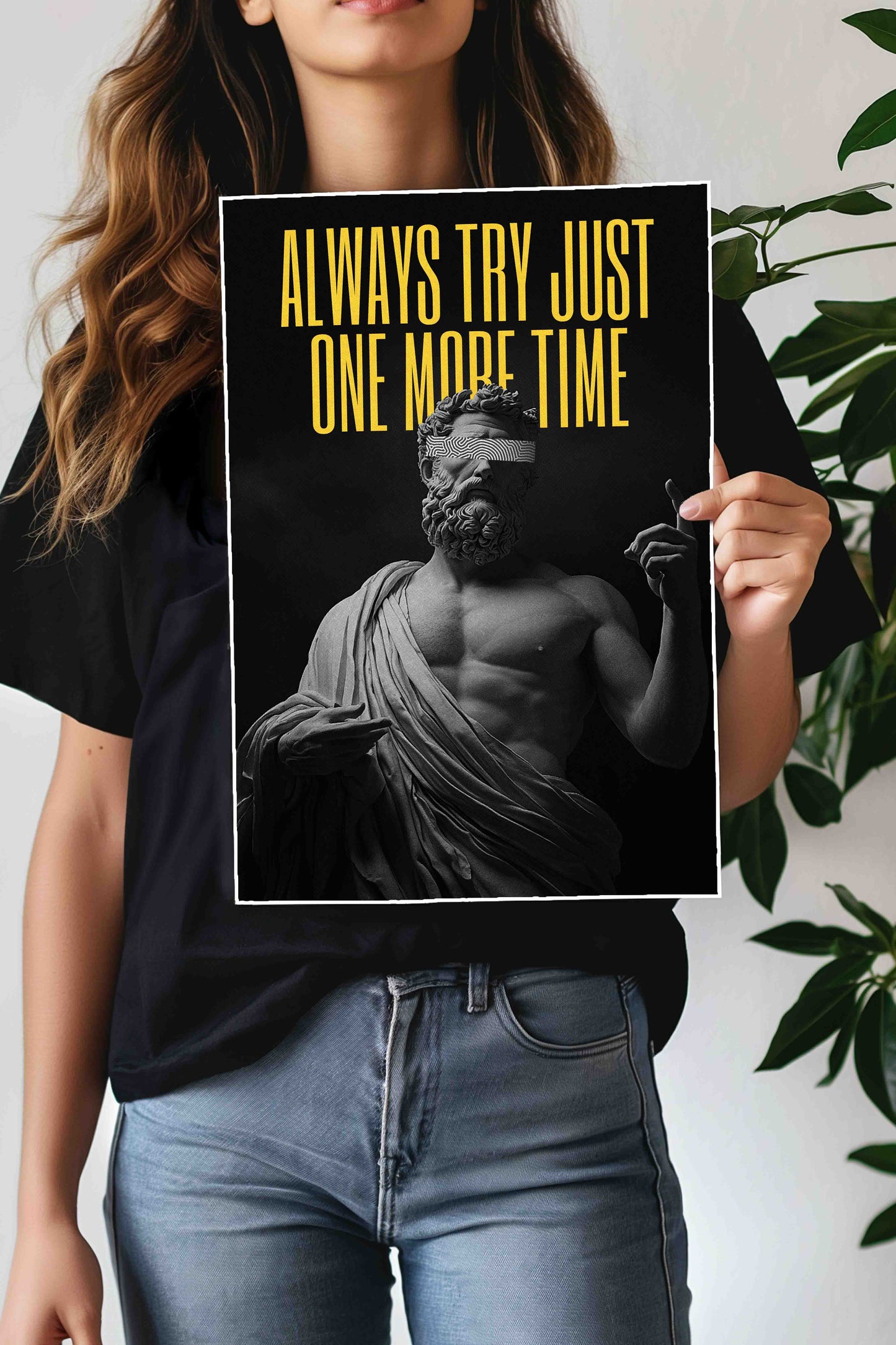 Always TRY just ONE MORE TIME | GYM | Motivational Poster