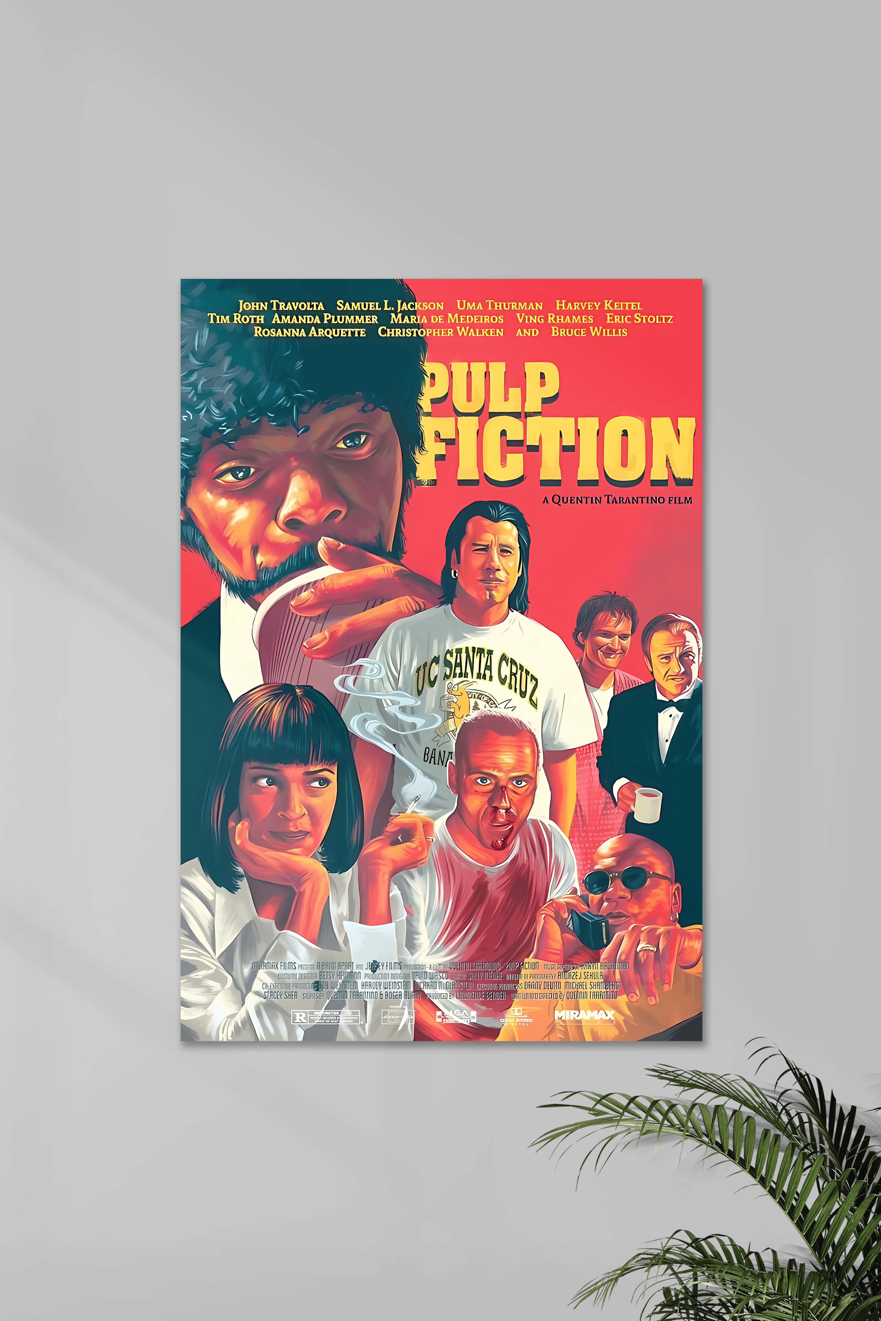 Pulp Fiction 02 Quentin Tarantino Movie Poster Posterized