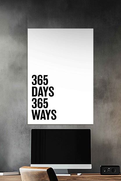 365 Days 365 Ways | Motivational Quotes Poster