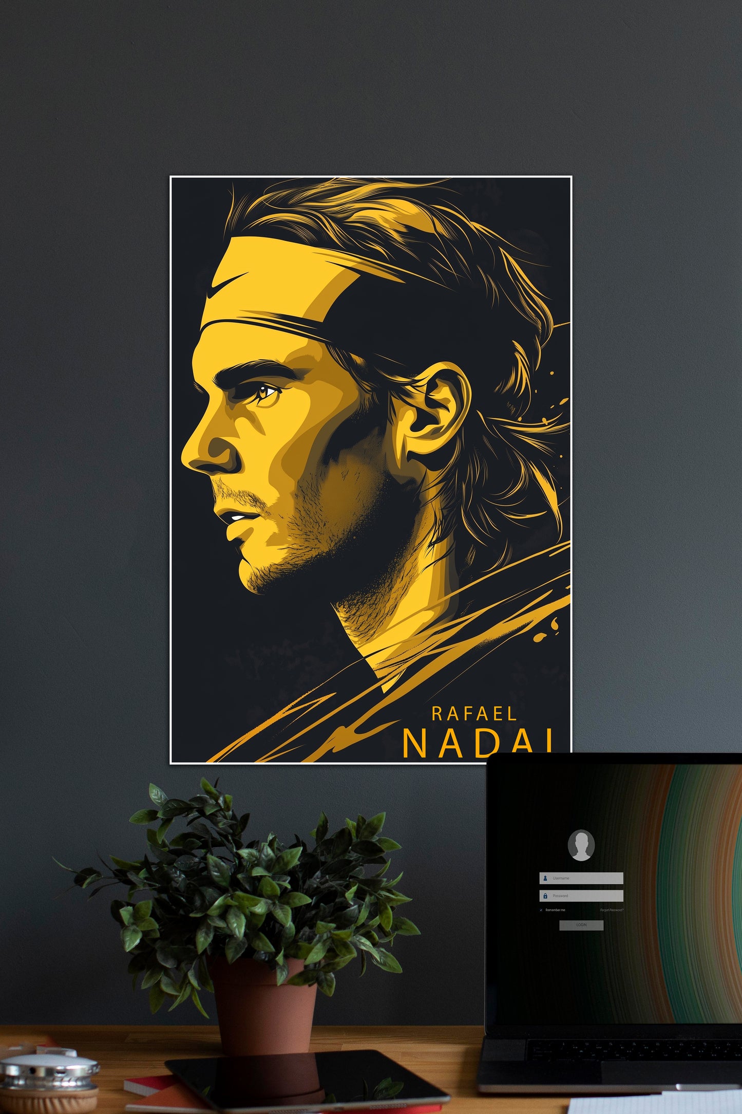 RAFAEL NADAL  | TENNIS PLAYER | TENNIS POSTER.