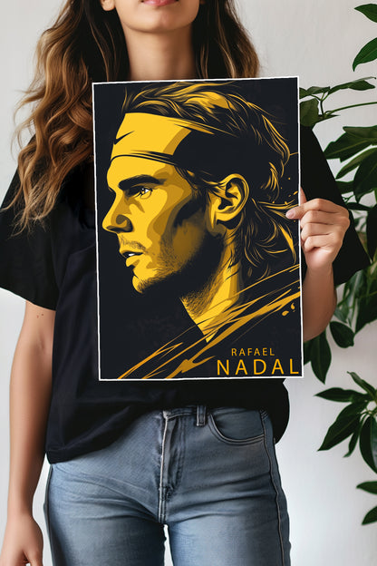 RAFAEL NADAL  | TENNIS PLAYER | TENNIS POSTER.