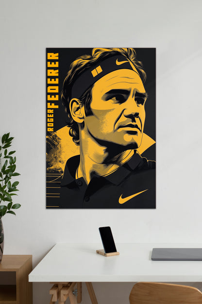 ROGER FEDERER | TENNIS PLAYER | TENNIS POSTER.