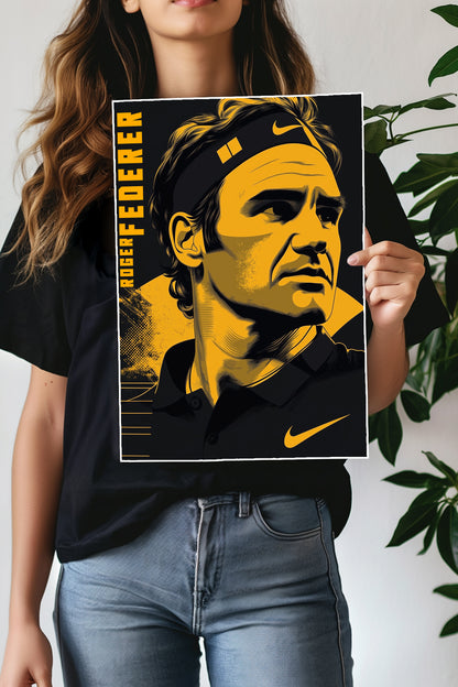 ROGER FEDERER | TENNIS PLAYER | TENNIS POSTER.