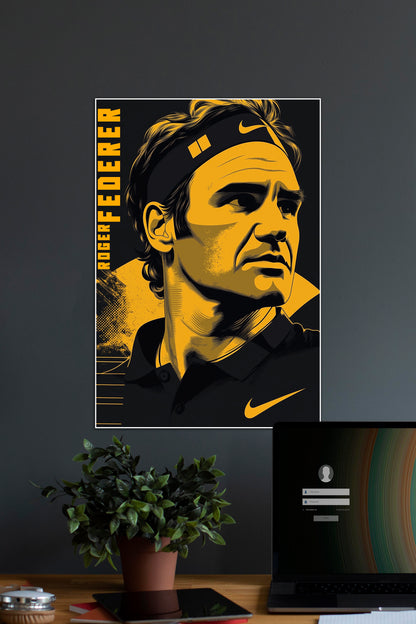 ROGER FEDERER | TENNIS PLAYER | TENNIS POSTER.