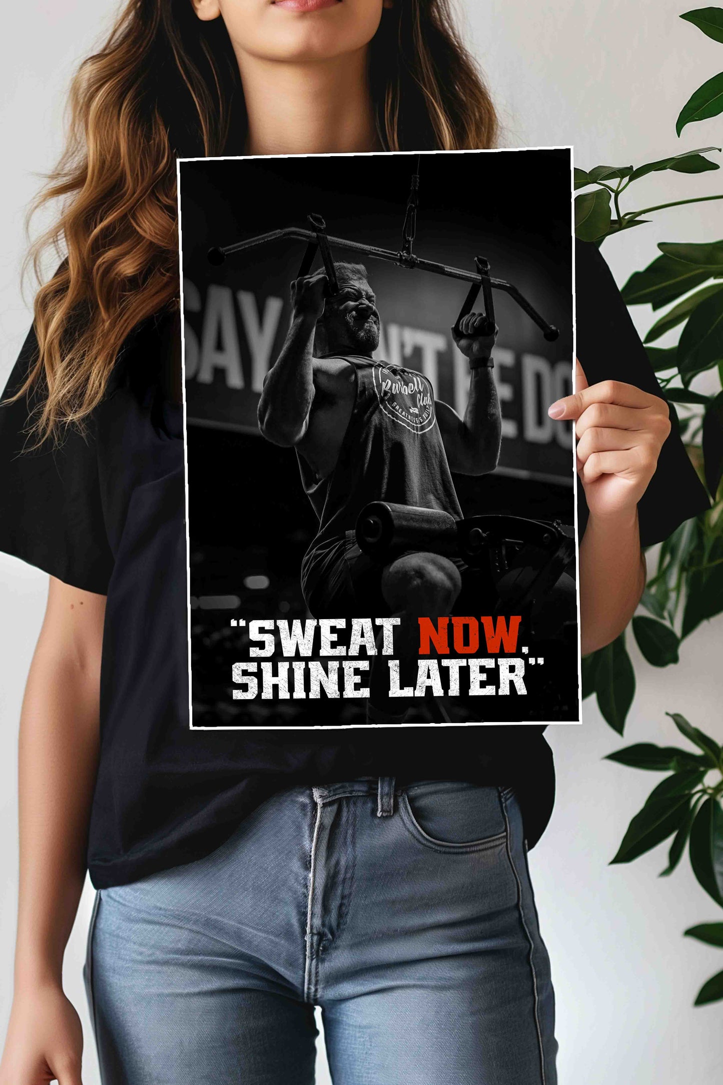 Sweat Now Shine Later | GYM | Motivational Poster