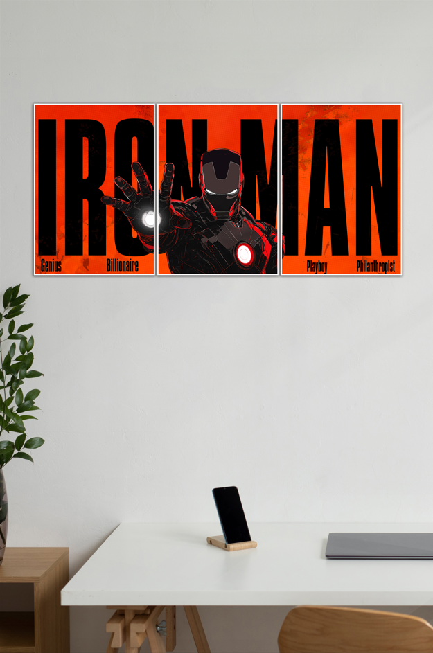 IRON MAN | Robert Downey Jr | Set of 3 Poster