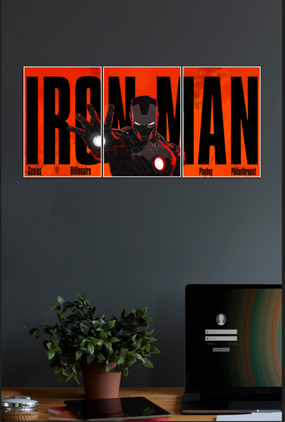 IRON MAN | Robert Downey Jr | Set of 3 Poster