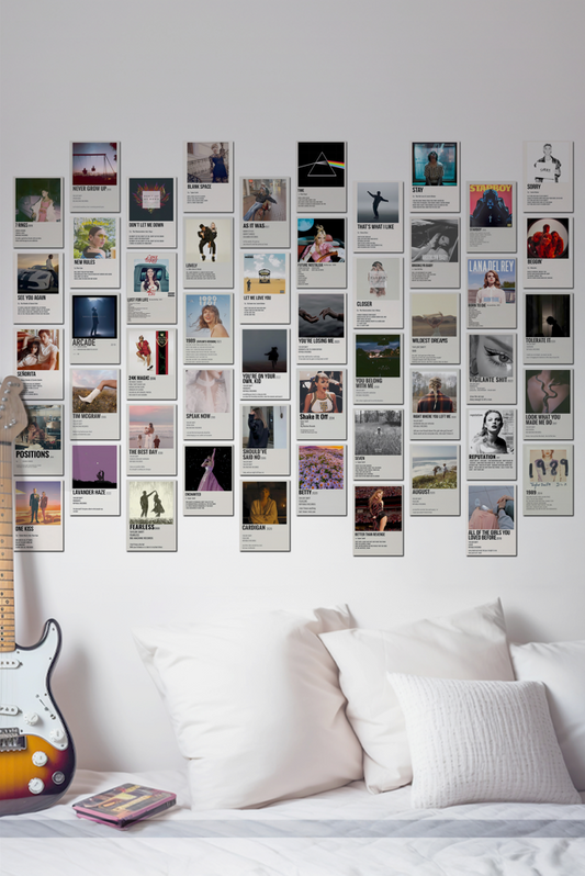 50 Epic Music Card Collage Set