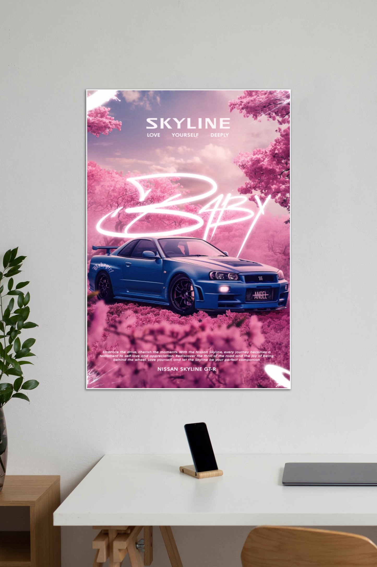 BABY LOVE YOURSELF x NISSAN SKYLINE R34 | CONCEPT CARS #08 | CAR POSTERS