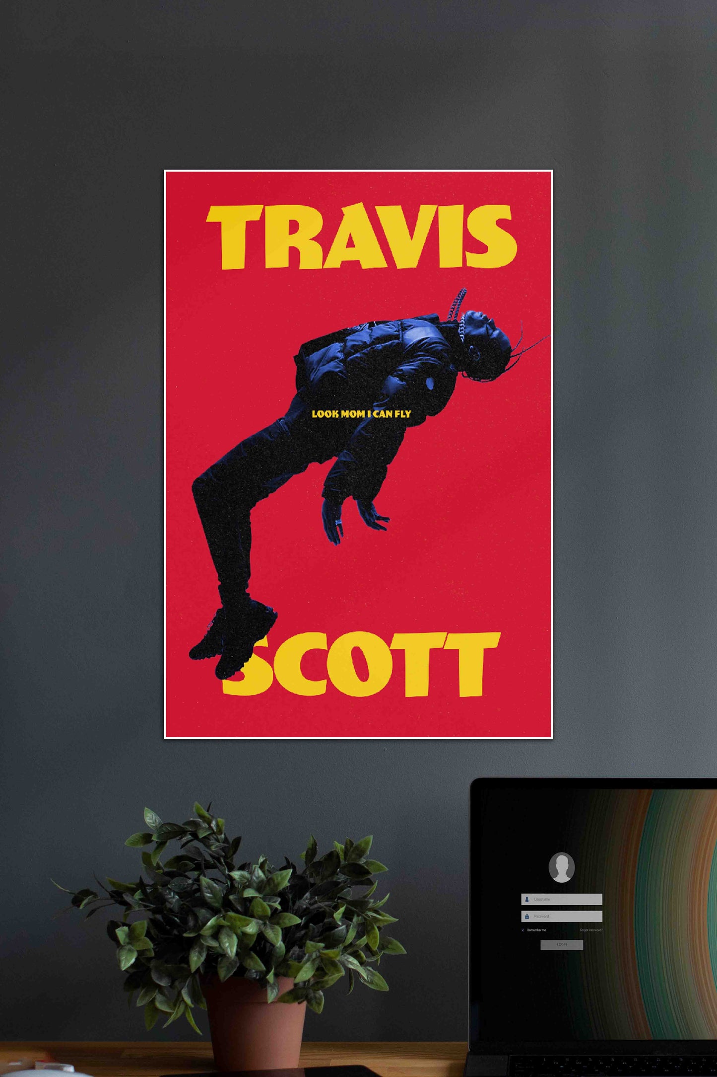 Travis Scott x Look Mom I can FLY | Travis Scott | Music Artist Poster