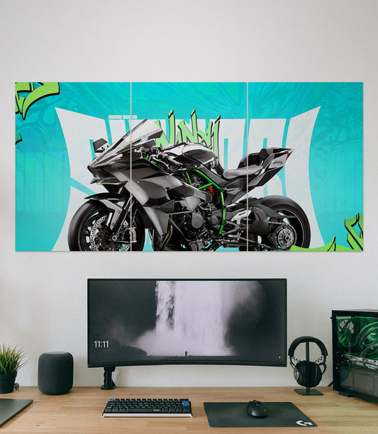 Kawasaki Ninja H2R X Shinobi | Bike Set | Pack of 3