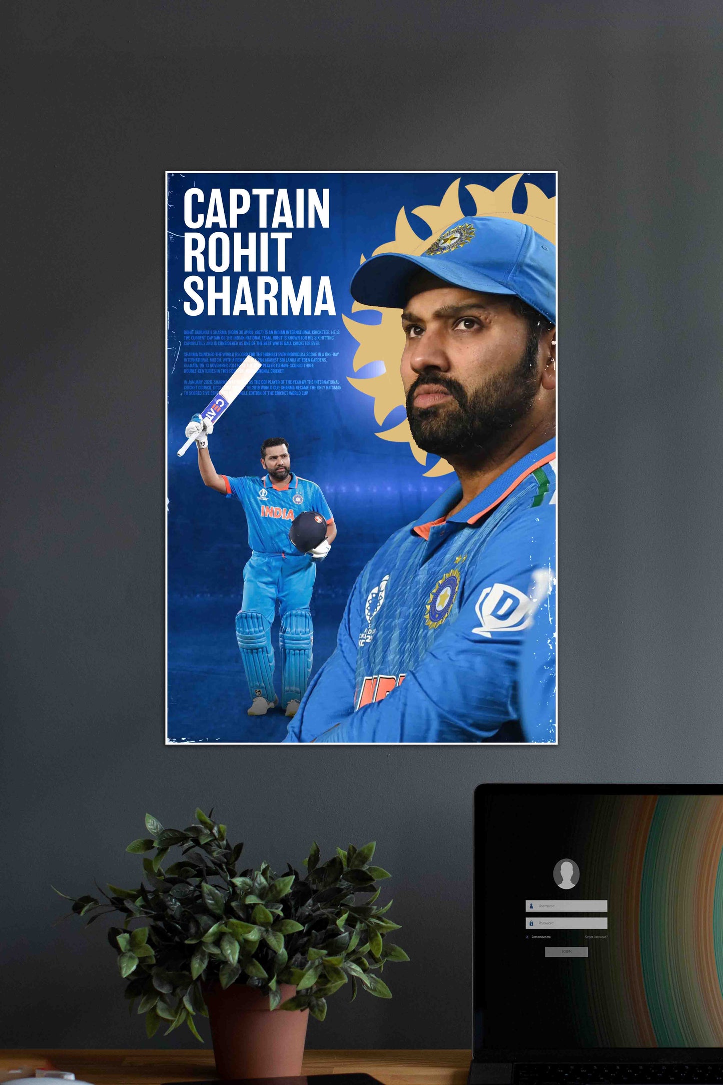 CAPTAIN SHANA | Rohit Sharma | Cricket Poster