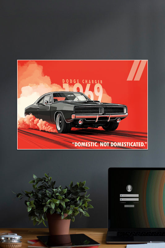 DODGE CHARGER 1969 | VECTOR STYLE CARS #02 | CAR POSTERS