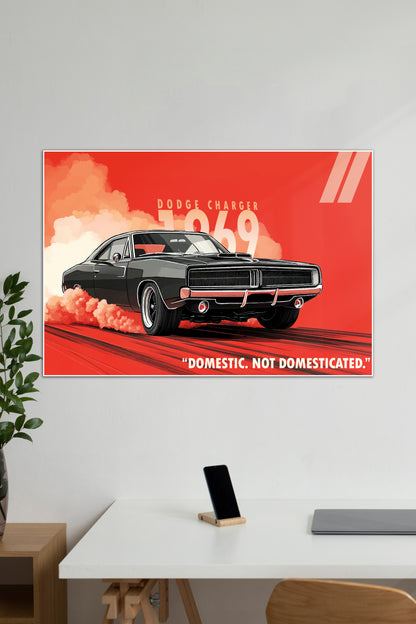 DODGE CHARGER 1969 | VECTOR STYLE CARS #02 | CAR POSTERS