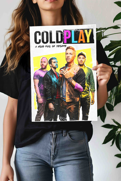 COLDPLAY x Head full of Dreams | Cold Play | Music Artist Poster